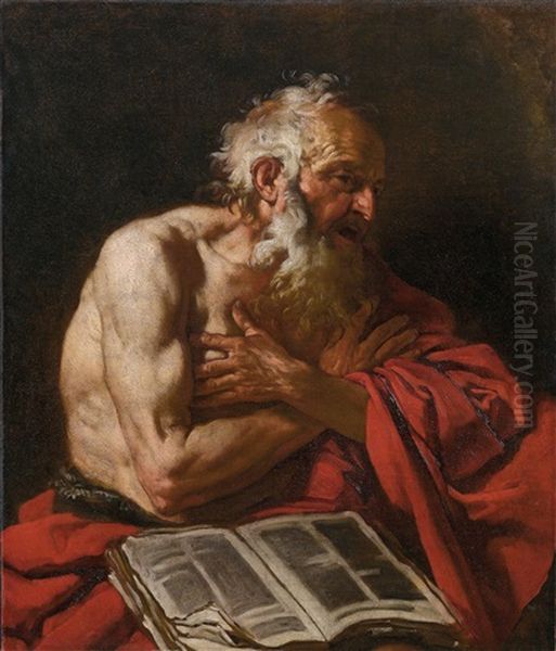 Saint Jerome Oil Painting by Johann Carl Loth