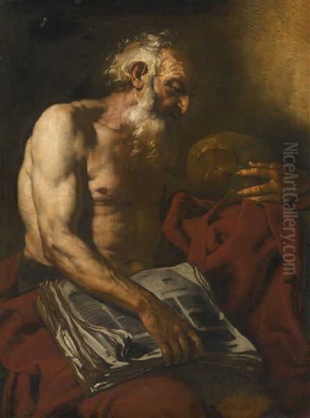 Saint Jerome Oil Painting by Johann Carl Loth