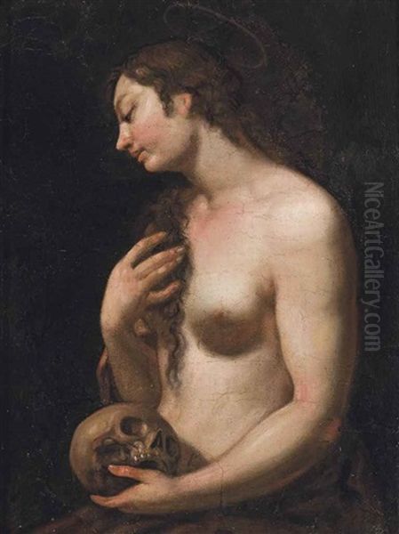 The Penitent Magdalen Oil Painting by Johann Carl Loth