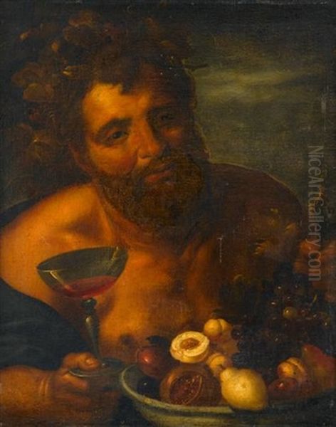 Bacchus Oil Painting by Johann Carl Loth