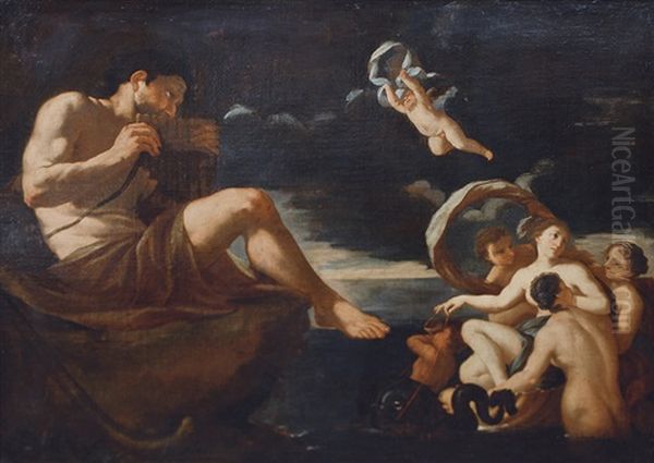 Galatea And Polyphemus by Johann Carl Loth