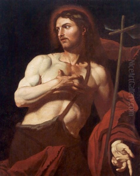 Johannes Der Taufer - San Giovanni Battista Oil Painting by Johann Carl Loth