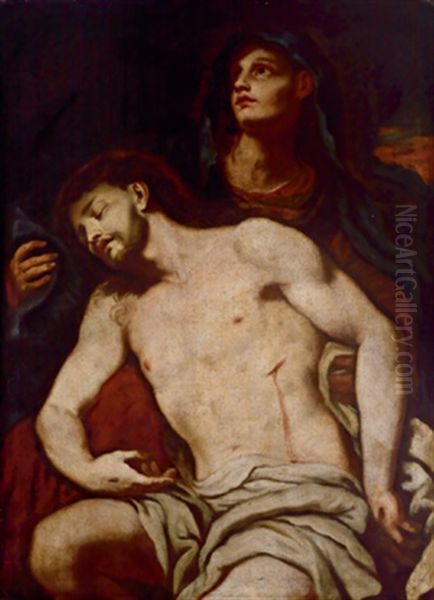 Pieta Oil Painting by Johann Carl Loth