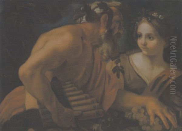 Bacchus Und Bacchantin Oil Painting by Johann Carl Loth