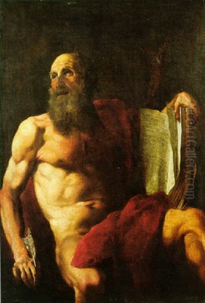 Saint Mathew The Evangelist Oil Painting by Johann Carl Loth