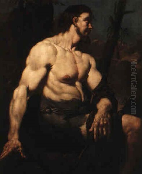 Saint John The Baptist Oil Painting by Johann Carl Loth