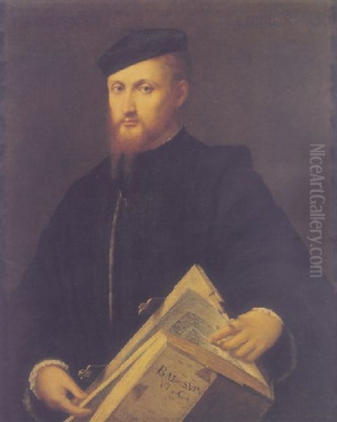 Portrait Of A Lawyer (baldassare Soranzo?) Oil Painting by Lorenzo Lotto