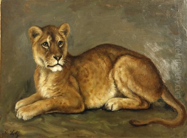 Lioness; Two Dogs (2 Works) by Matilda Lotz