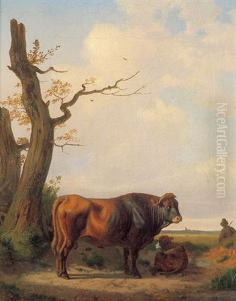 Der Stier Von Uri Oil Painting by Moritz Eduard Lotze