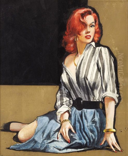 No Nice Girl Oil Painting by James T. Bentley