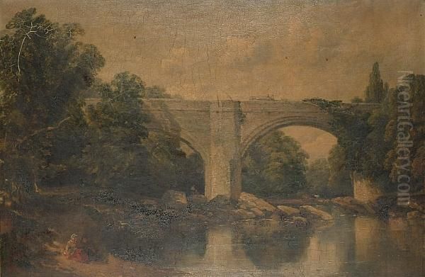 Lonsdale Bridge Oil Painting by Joseph Clayton Bentley