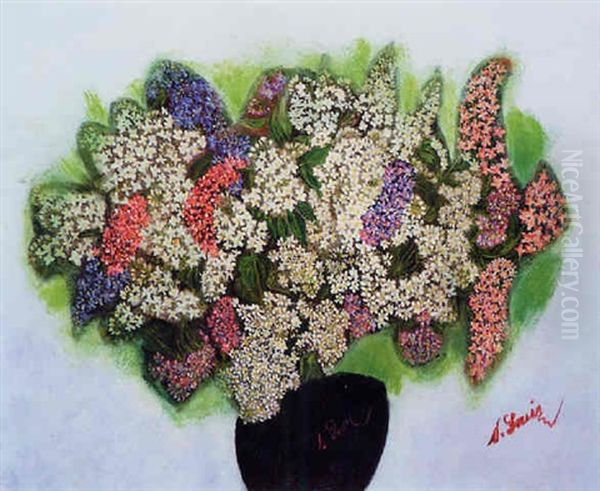 Vase De Lilas Oil Painting by Seraphine Louis