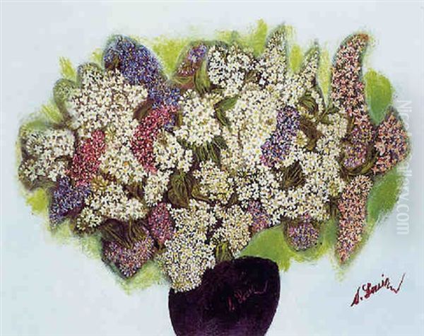 Vase De Lilas Oil Painting by Seraphine Louis