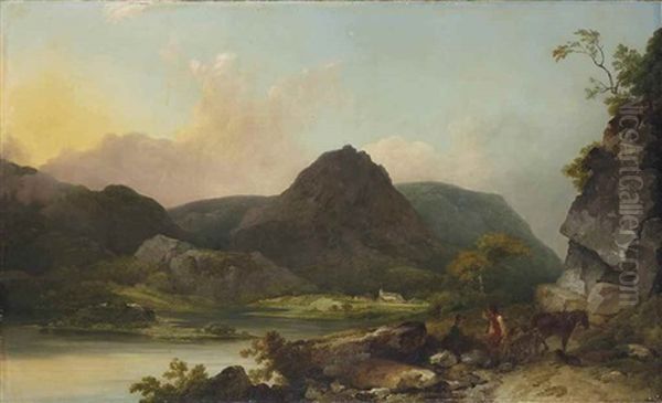 Paysage Du Lake District Oil Painting by Philip James de Loutherbourg