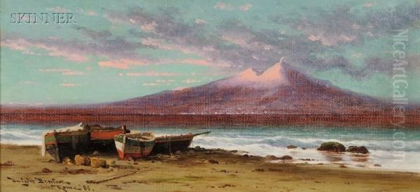 Vesuvius From Capri Oil Painting by Dwight Benton