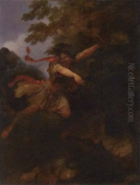 Jason And The Dragon Oil Painting by Philip James de Loutherbourg