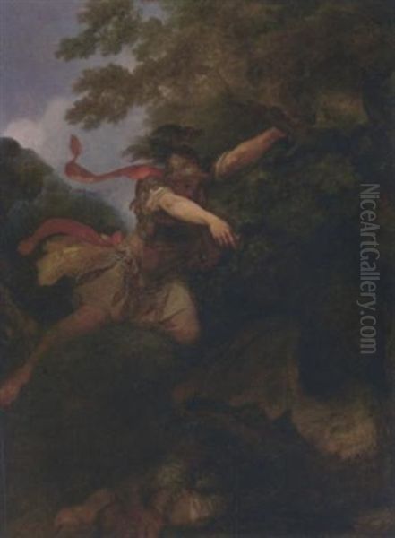 Jason Capturing The Golden Fleece Oil Painting by Philip James de Loutherbourg