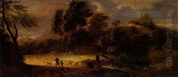 Paysage Par Temps D'orage Oil Painting by Philip James de Loutherbourg