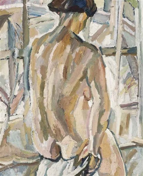 Femme Nue De Dos Oil Painting by Maurice Albert Loutreuil