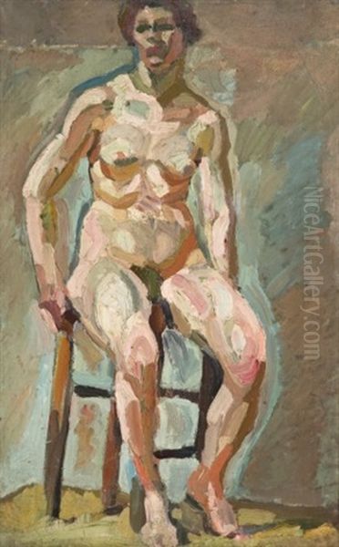 Sans Titre (study) Oil Painting by Maurice Albert Loutreuil