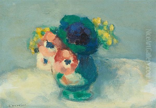 Bouquet Fleuri Oil Painting by Maurice Louvrier