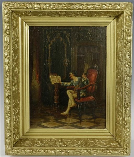 The Musician Oil Painting by Edmond Louyot