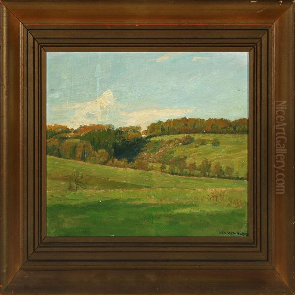 Landscape Oil Painting by Fritz Johannes Bentzen-Bilkvist