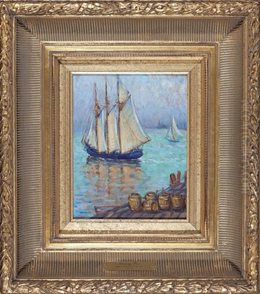 Leaving Port Oil Painting by Mary Fairchild MacMonnies Low