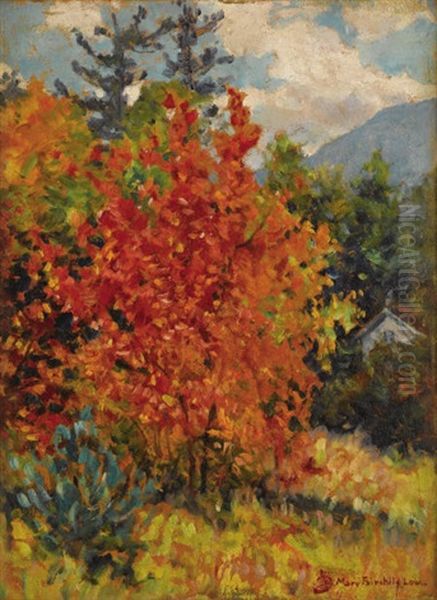 Autumn Leaves Oil Painting by Mary Fairchild MacMonnies Low