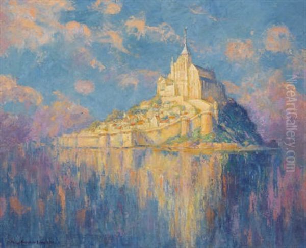 Mont Saint Michel Oil Painting by Mary Fairchild MacMonnies Low