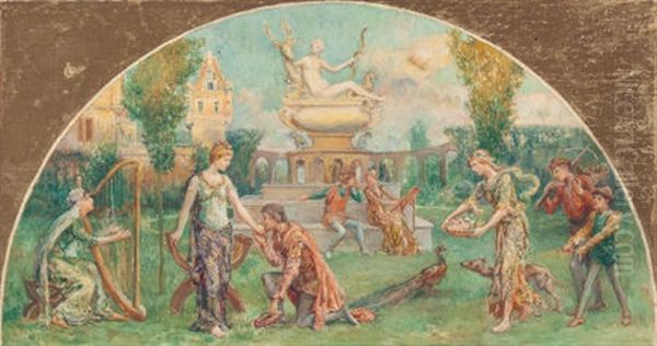 The Garden Of Diana Oil Painting by Will Hicock Low