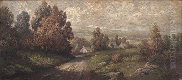 Landscape Oil Painting by Milton H. Lowell