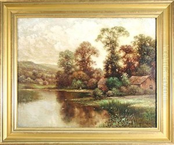 Summer Idyall Oil Painting by Milton H. Lowell