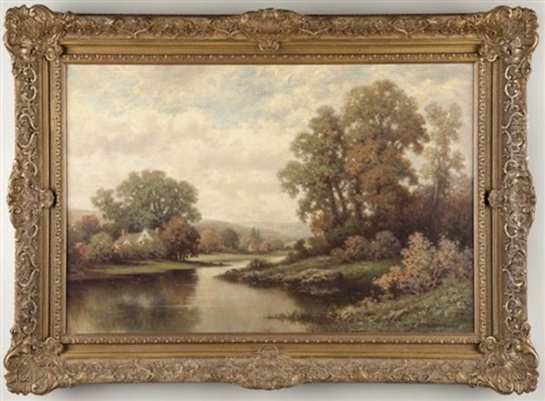 Landscape Oil Painting by Milton H. Lowell