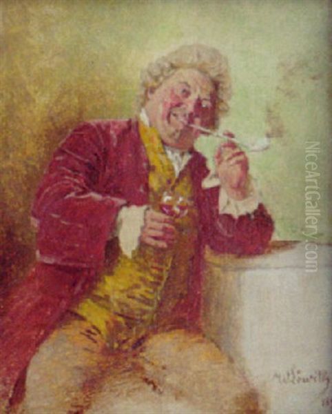 Der Bonvivant Oil Painting by Wilhelm Loewith