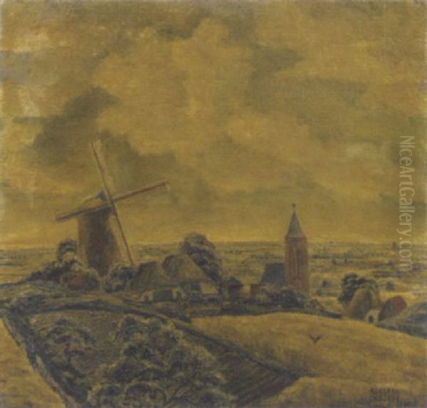 A View Of Zetdam Oil Painting by Adriaan Lubbers