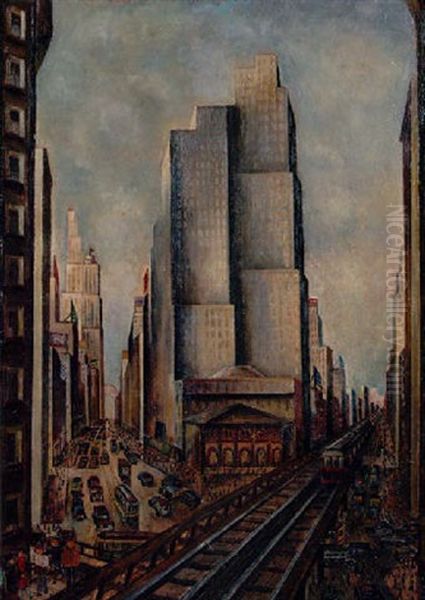 Herald Square No.5 Oil Painting by Adriaan Lubbers