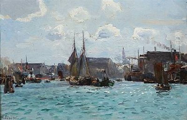 Traffic In Copenhagen Harbour by Holger Luebbers