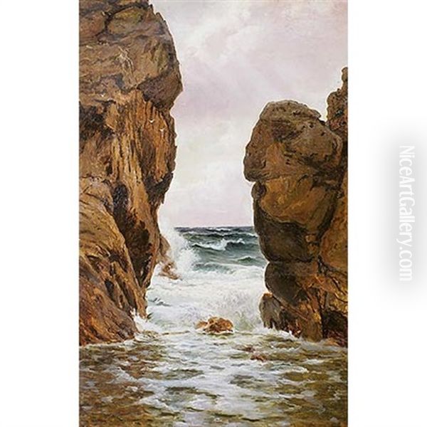 Isla De Bornholm En Dinamarca Oil Painting by Holger Luebbers