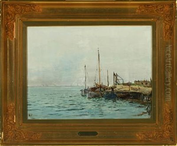 View To Copenhagen From Saltholm Oil Painting by Holger Luebbers