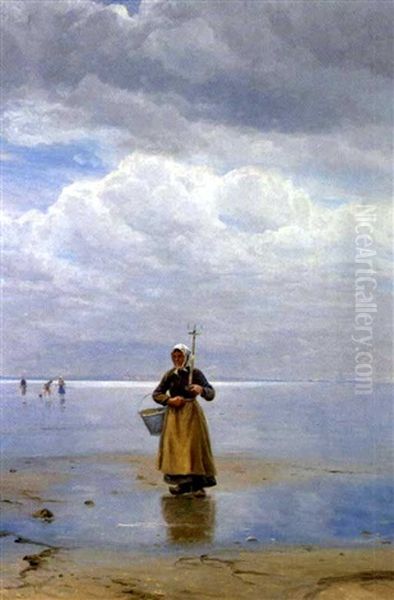 Stille Dag Pa Stranden, Der Stanges Al Oil Painting by Holger Luebbers