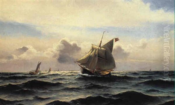 Marine Med Skibe Oil Painting by Holger Luebbers