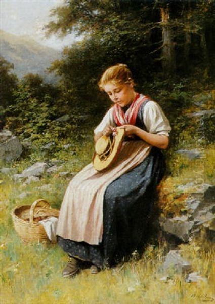 Hutschmuck Oil Painting by Adolf Luben