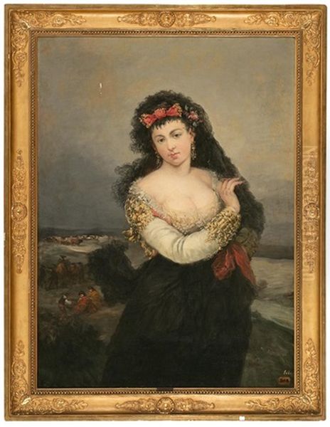 Maja Oil Painting by Eugenio Lucas Velazquez