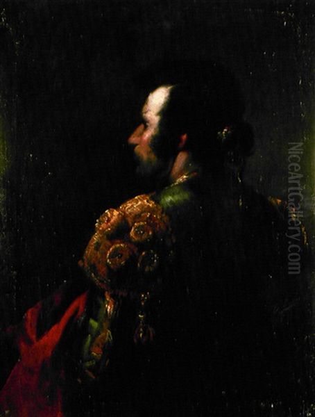 Retrato De Un Torero Oil Painting by Eugenio Lucas Velazquez