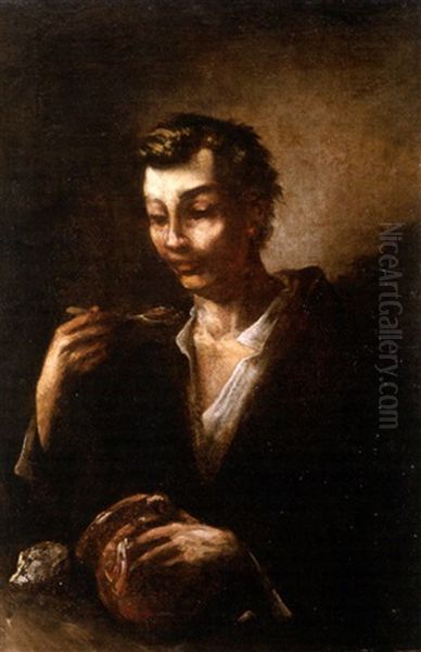 Retrato De Joven Oil Painting by Eugenio Lucas Velazquez