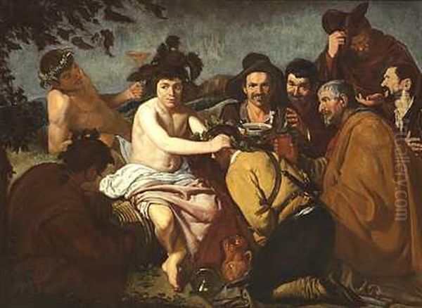 Bacchus Triumf Oil Painting by Eugenio Lucas Velazquez