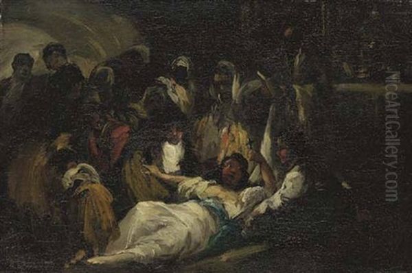 A Scene Of Inquisition Oil Painting by Eugenio Lucas Velazquez