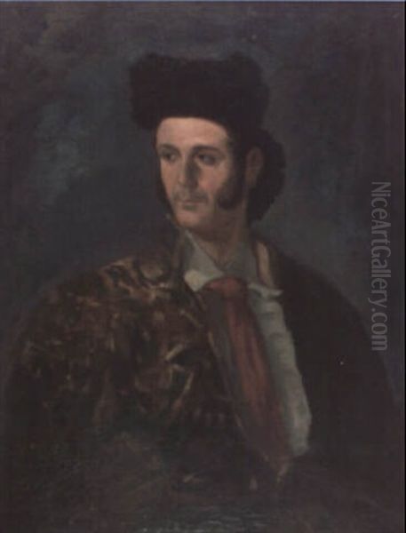 Francisco Montes Paquiro Oil Painting by Eugenio Lucas Velazquez