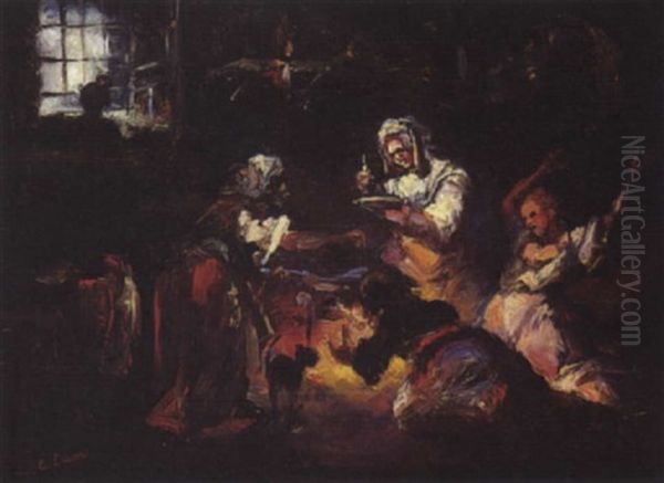 Les Sorcieres Oil Painting by Eugenio Lucas Villamil